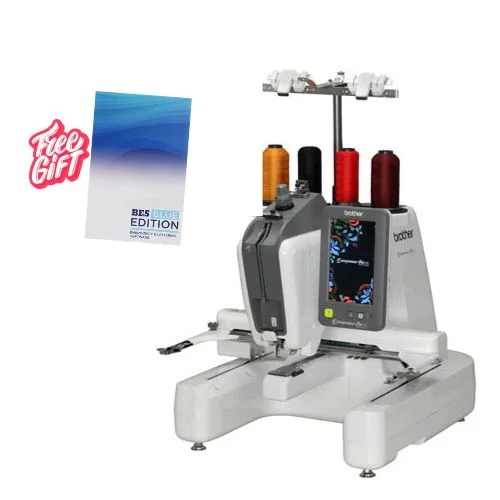 Brother Entrepreneur One PR1X Single-Needle Embroidery Machine + BES Blue Lettering Software