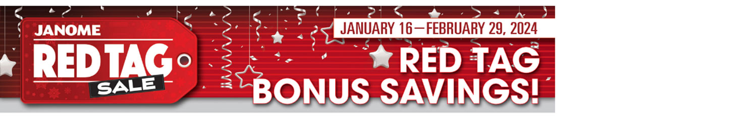 Janome Red Tag Bonus Savings