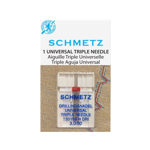 Schmetz Universal Triple Needle – Size 3.0/80