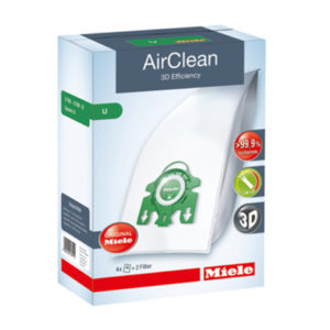 Miele U Airclean 3D Efficiency Dust Bags - 4 Pack