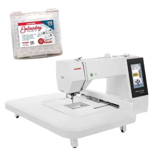 Janome Memory Craft 500E Limited Edition + FREE Embroidery Starter Set