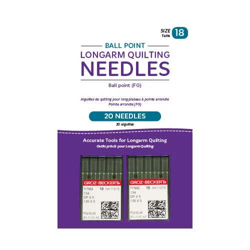 HQ Ball Point Longarm Needles - 18/110