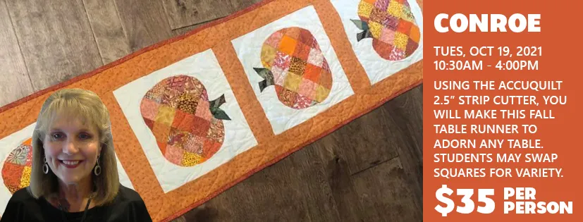 Kathy Tucker Monthly Project Fall Table Runner