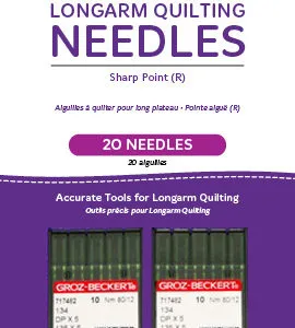 HQ Standard Longarm Needles – Two Packages of 10 (12/80-R, Sharp)