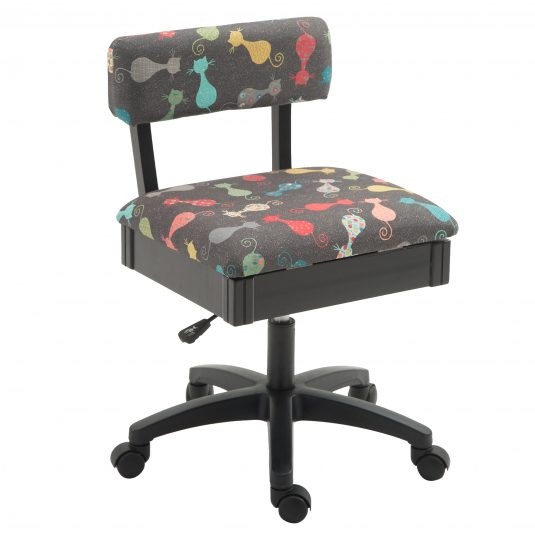 Arrow Height Adjustable Hydraulic Sewing Chair - Dog's Woof