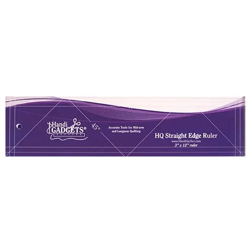 HQ Straight Edge Ruler - 3 inch x 12 inch