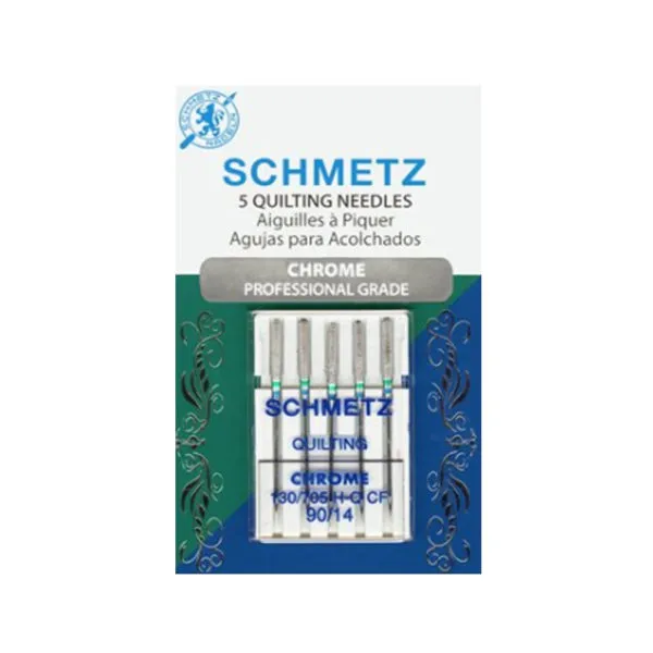 Schmetz Chrome Quilting Needles – Size 90/14