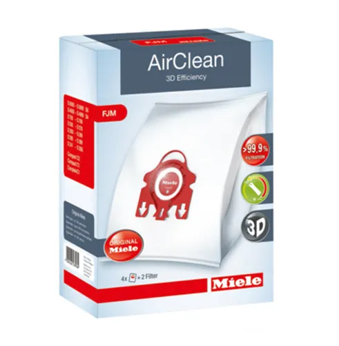 Miele FJM Airclean 3D Efficiency Dust Bags - 4 Pack