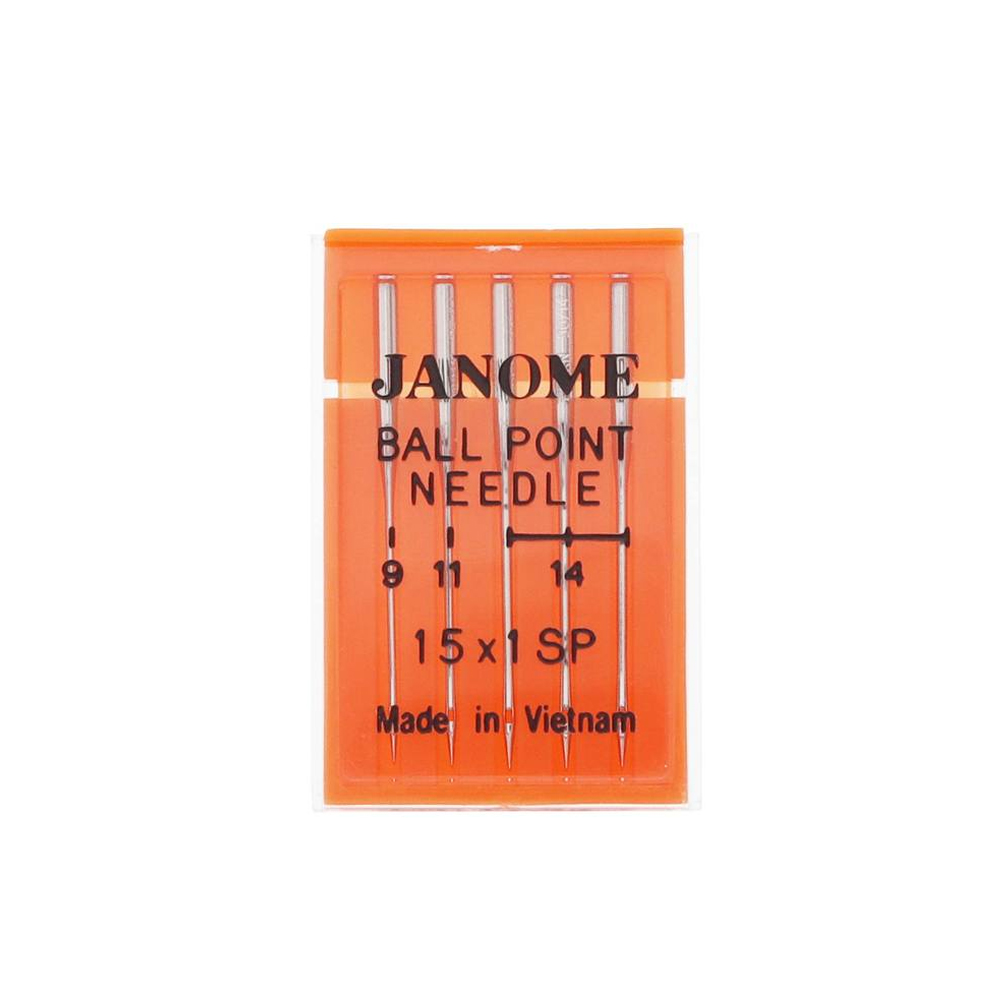 Janome Ball Point Needles 15x1SP - Assorted Size