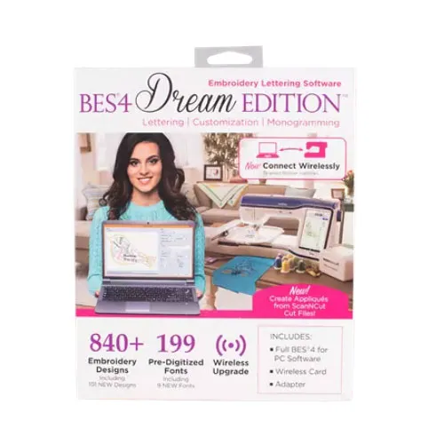 Brother BES 4 Dream Edition Embroidery Lettering Software