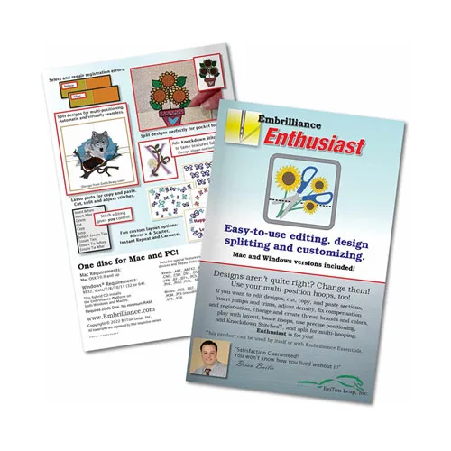 Embrilliance Enthusiast Embroidery Software