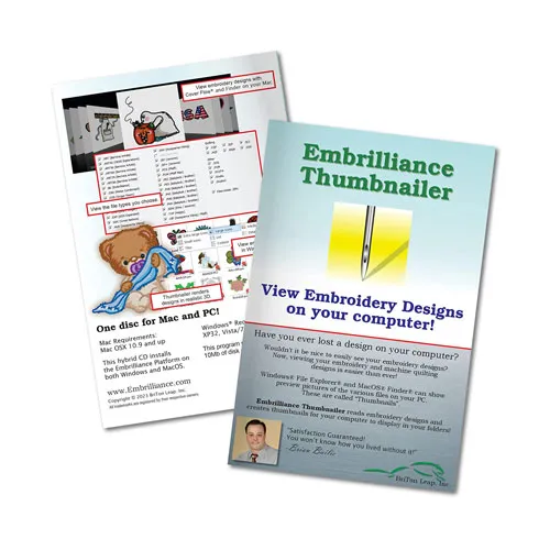 Embrilliance Thumbnailer Embroidery Software