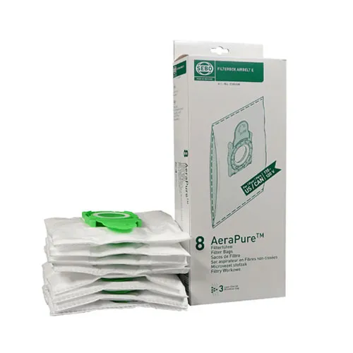 Sebo 8300AM AeraPure Filter Bag Box E – 8 pack