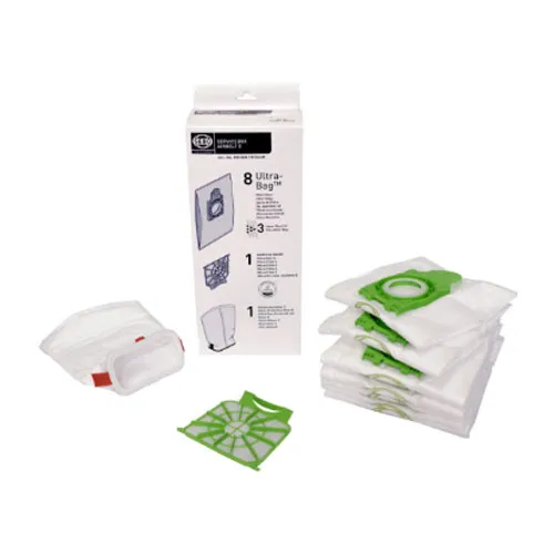 Sebo 8334AM Service Box E (8 AeraPure Bags, Microfilter, and Exhaust Filter)