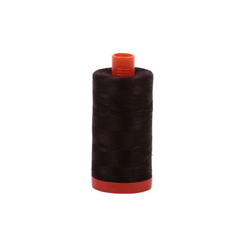 Aurifil 50wt Cotton Very Dark Bark #1130