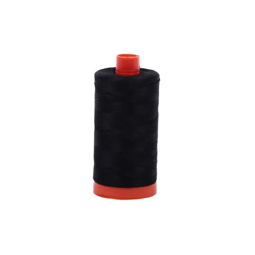 Aurifil 50wt Cotton Black #2692