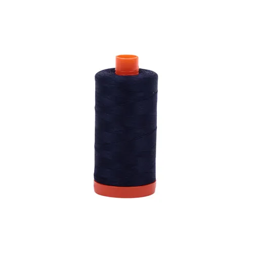 Aurifil 50wt Cotton Very Dark Navy #2785