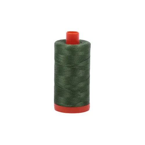 Aurifil 50wt Cotton Very Dark Grass Green #2890