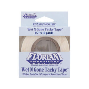 Floriani Wet N Gone Tacky Tape - 1/2" x 10 yds