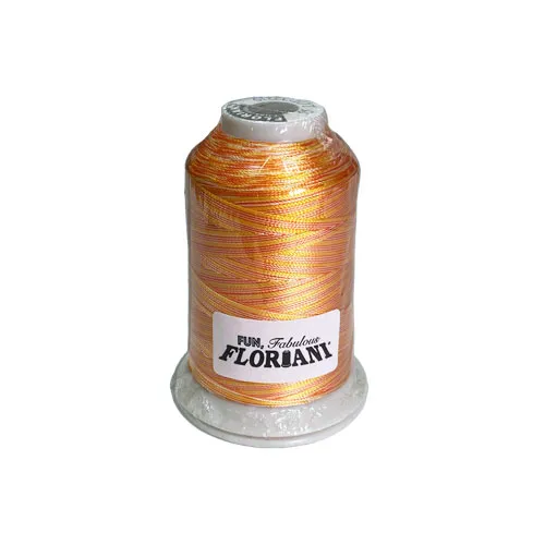 Floriani Varithread V55 Yellow Orange Stripe