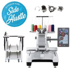Brother Entrepreneur W PR680W + FREE Brother PRNSTD2 PR Stand + Brother PRCF5 Flat Brim Cap Frame Set