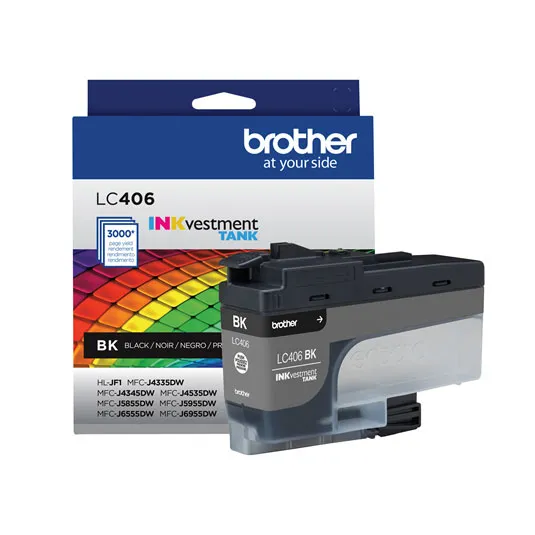Brother LC406BK Inkjet INKvestment Tank - Black