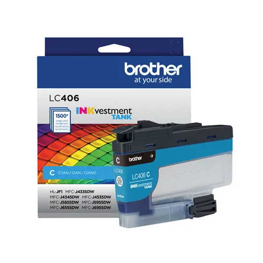 Brother LC406CS Inkjet INKvestment Tank - Cyan
