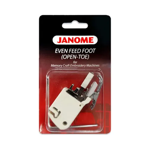 Janome Even Feed Foot (Open-Toe) (Memory Craft Embroidery Machines)