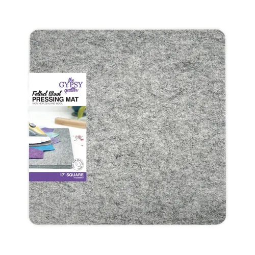 The Gypsy Quilter Wool Pressing Mat - 17" x 17" x 1/2" Thick