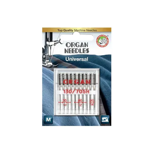 Organ Needles Universal - Assorted - 10 Pack
