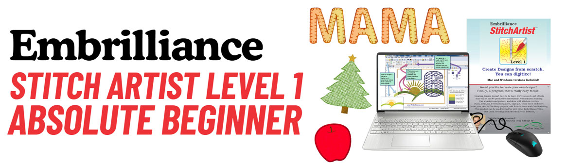 Embrilliance Stitch Artist Level 1 - Absolute Beginner