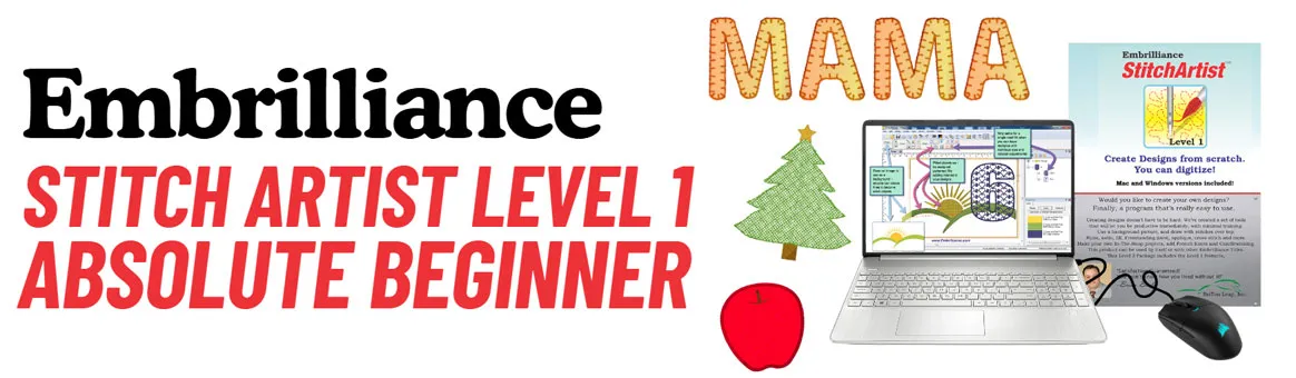 Embrilliance Stitch Artist Level 1 - Absolute Beginner