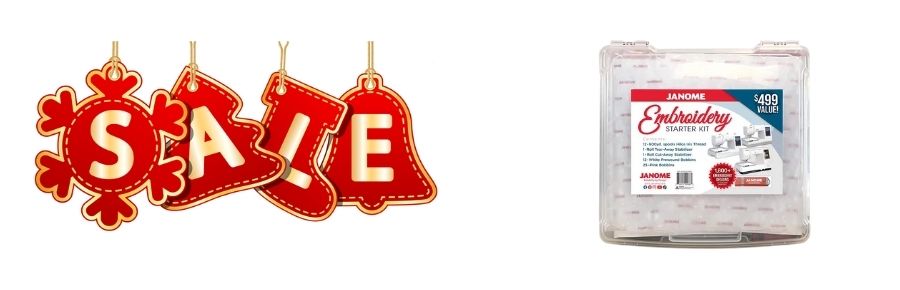Janome Memory Craft 1000 + FREE Embroidery Starter Set