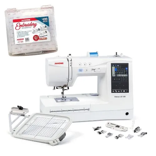 Janome Memory Craft 1000 + FREE Embroidery Starter Set