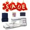 Brother Celeste CX1E + FREE Brother SASEBCX1 Luggage Set +Brother SASEBCX1N Notions Case + Embroidelee Spring Floral Quilt-in-the-Hoop Collection – view image 1