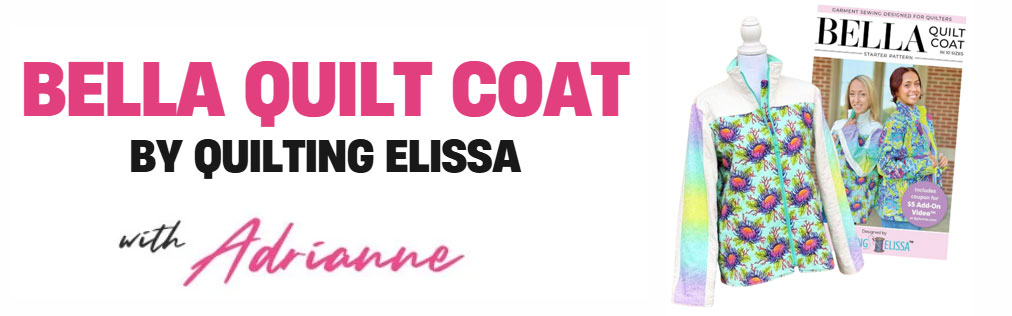 Bella Quilt Coat by Quilting Elissa with AD White