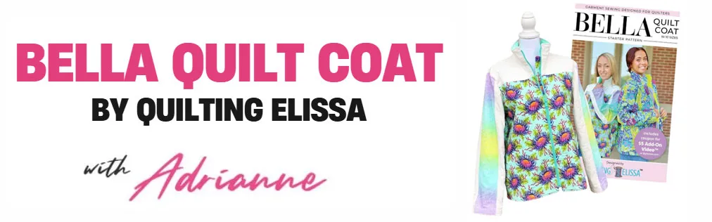 Bella Quilt Coat by Quilting Elissa with AD White
